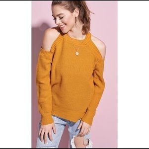 Sale Golden Shoulder Knit Sweater